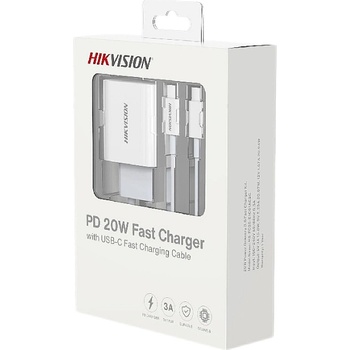 Hikvision Phone Charger KIT, 20W fast charger plus USB C to C fast charging cable (HS-FC20-E02)