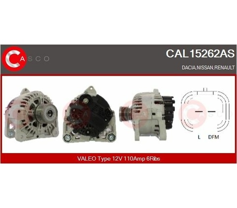 Alternátor CASCO CAL15262AS