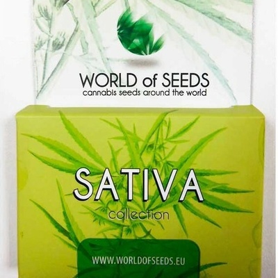 World of Seeds Sativa Collection semienka neobsahujú THC 8 ks