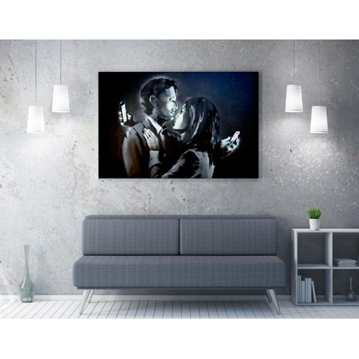ASIR Obraz na plátně (70 x 100) Banksy Street Art – vzdáleni