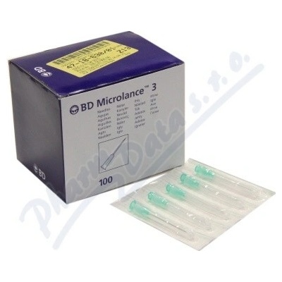 BD Microlance injekčná Jehla 21 G 0,80 x 40 zelená 100 ks