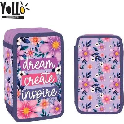 YOLLO Несесер с 3 ципа YoLLo DREAM, 38 части