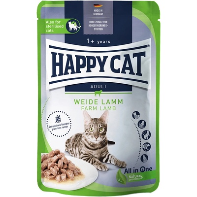 Happy Cat Mäso v omáčke 12 x 85 g Alpský dobytok