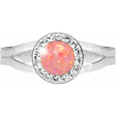 JSB Bijoux Opál s krištáľovými kameňmi Swarovski Peach Pastel 92700040pea