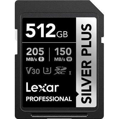 Lexar SDXC Professional Silver Plus 512 GB LSDSIPL512G-BNNNG