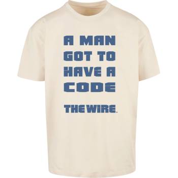 MERCHCODE Тениска овърсайз The Wire A Man Heavy Oversize Tee sand XXLUB-MC1045-00208 - , размер XL