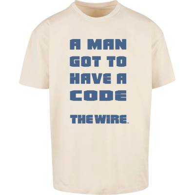 MERCHCODE Тениска овърсайз The Wire A Man Heavy Oversize Tee sand XXLUB-MC1045-00208 - , размер XL