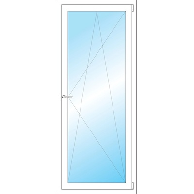Okna Hned Plastové okno 700 x 1700 mm bílé otevíravé a sklopné pravé