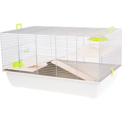 INTER-ZOO Pet Products Клетка за гризачи Tommy 2 + wood 78 x 48 x 42, 5 cm ZELENÁ