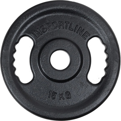 inSPORTline Castblack OL Litinový olympijský kotouč 15 kg 50 mm