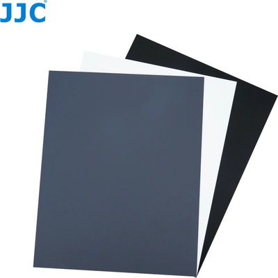 JJC Color Balance Cards - bílá a šedá a černá, karty pro barevné korekce
