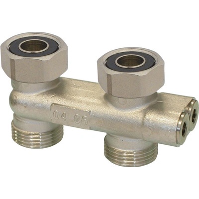 FORNARA FORNARA křížení přímé pro radiátory VK, uzavíratelné, s redukcemi 3/4" x 1/2" a adaptéry na plocho FO.408E