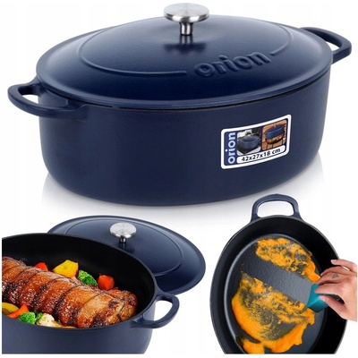 Orion pekáč s poklopem LITINA SMALT 42 x 27 cm – Zboží Mobilmania