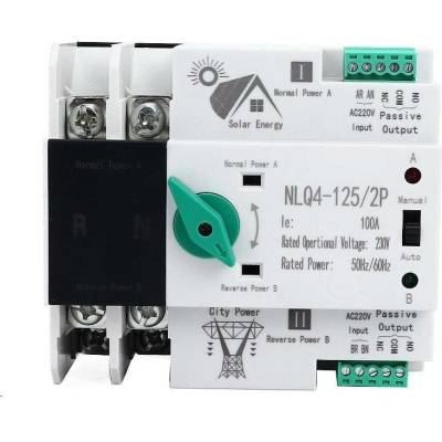 Automatický přepínač sítí - napájení 2P 230V 32A - NLQ4-125/2P pro FVE