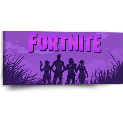 Sablio Obraz FORTNITE Fialová silueta - 110x50 cm