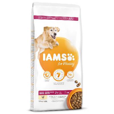 Krmivo Iams Dog Senior Large Chicken 12kg