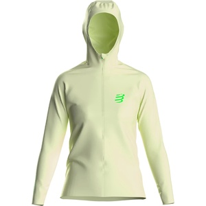 Compressport Дамско яке за бягане Compressport Women's Hurricane Waterproof Jacket Running jacket - Lime Cream / Neon Green (128-0723-0213)
