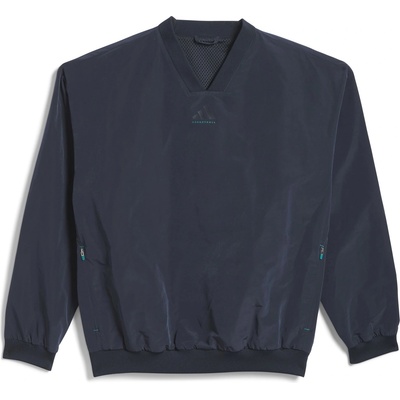 Adidas Мъжка блуза Adidas Basketball Woven Crewneck Sweatshirt Mens - Aurora Ink