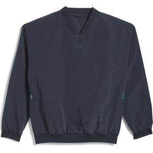 Adidas Мъжка блуза Adidas Basketball Woven Crewneck Sweatshirt Mens - Aurora Ink