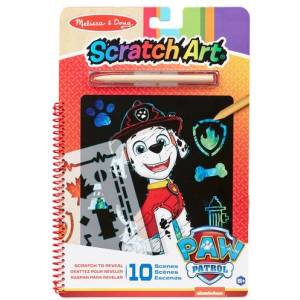 Melissa & Doug - Детска книжка скреч арт - Маршал Пес Патрул