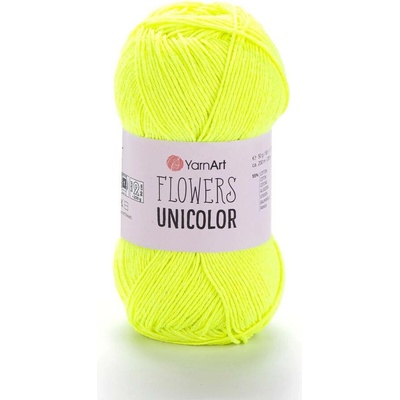Yarn Art Flowers Unicolor 762 neon žlutá