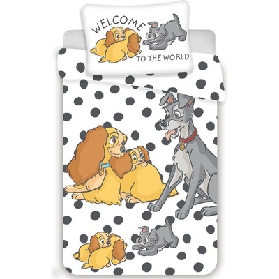 Jerry Fabrics obliečky Lady a Tramp 100 x 135 cm 40 x 60 cm
