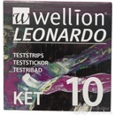 Wellion LEONARDO KET Prúžky testovacie 1 balenie 10 ks