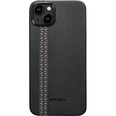 PITAKA Magsafe Калъф за iPhone 14, Pitaka Fusion Weaving MagEZ 3 Rhapsody Case, Черен (FR1401)