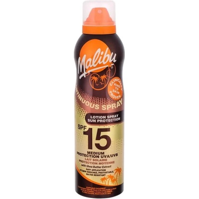 Malibu Continuous Lotion Spray SPF 15 sunscreen 175ml - Clear (White)