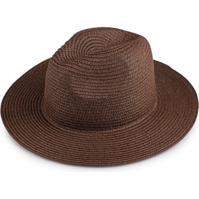 Letní klobouk / slamák unisex k dozdobení 4 hnědá
