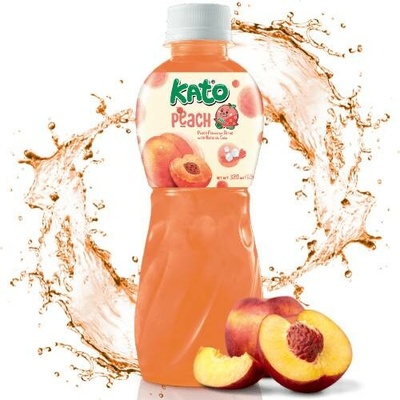 Kato Peach Juice With Nata de Coco Jelly 320 ml