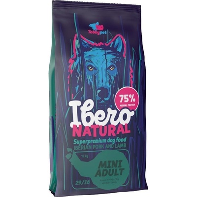 Ibero Natural Adult Dog Mini Pork & Lamb 12 kg
