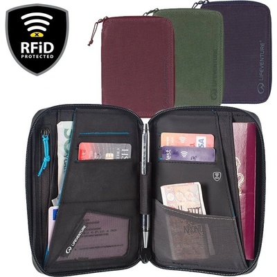 Lifeventure RFiD Mini Travel Wallet navy