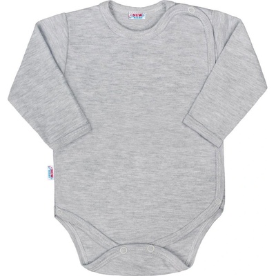 New Baby Body Dlhý Rukáv Celorozopínacie Classic II Tmavo modrá