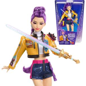 Mattel KPop Demon Hunters HUNTR/X Rumi Fashion Doll in How It's Done Stage Outfit with Sword Accessory, JRN35 (JRN35)