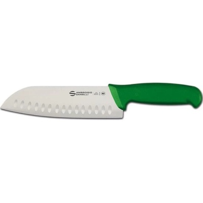 Ambrogio nôž Supra Colore Santoku Sanelli Zelená 31 cm
