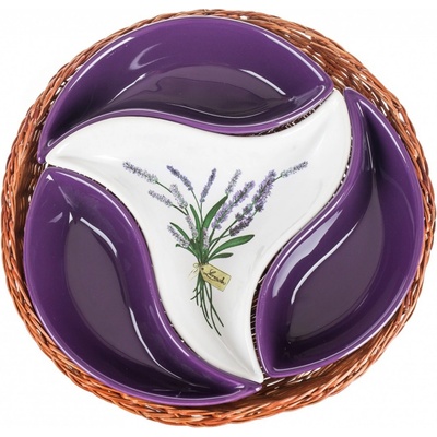 Banquet miska v košíku Lavender 4 díly OK 23 cm