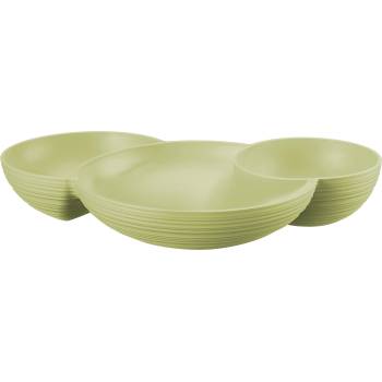 Guzzini Купичка за закуска Tierra тройна светлозелена (171200257)