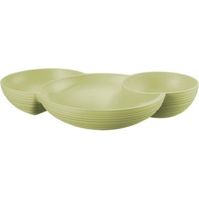 Guzzini Купичка за закуска Tierra тройна светлозелена (171200257)