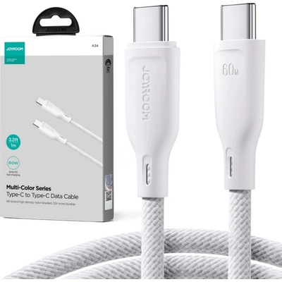 Joyroom SA34-CC3 60W USB Typ-C / USB Typ-C, 1m, ružový