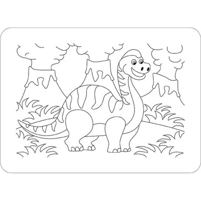 Пъзел за оцветяване, Брахиозавър