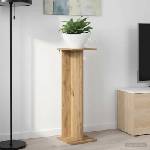 vidaXL Стойка за растения Дъб артизан 25 x 25, 5 x 80, 5 см (899656)