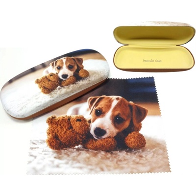 Imperial Case pouzdro na dioptrické brýle Jack Russel a méďa