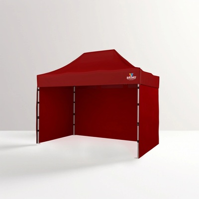 Brimo Promo stánok Super oceľový 2 x 3 m červený