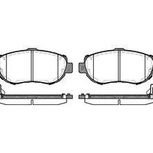 Sada brzdových platničiek kotúčovej brzdy REMSA 0456.14