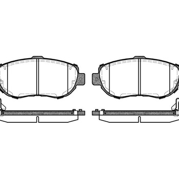 Sada brzdových platničiek kotúčovej brzdy REMSA 0456.14
