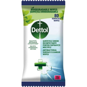 Dettol Антибактериална кърпа за почистване на повърхности Dettol 80бр (5997321783338)