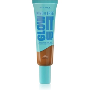 Rimmel Kind & Free Glow It Up лек хидратиращ фон дьо тен цвят 504 Deep Mocha 30ml