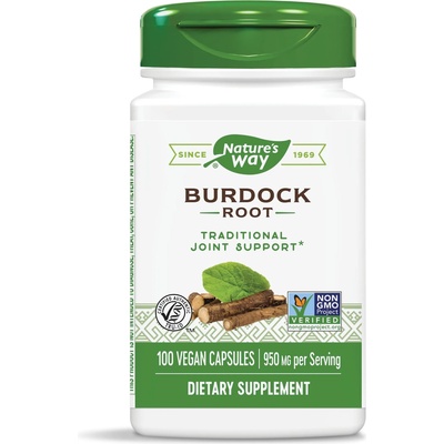Nature's Way Burdock Root, 475 mg, 100 капсули, Nature's Way (11200)
