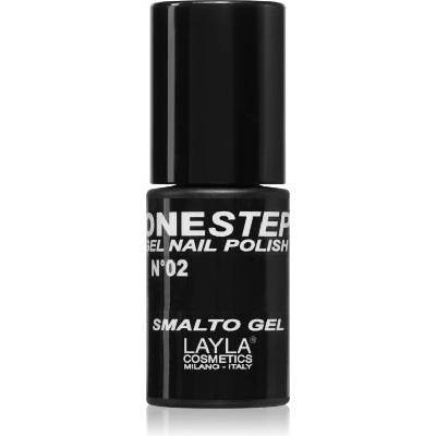 Layla Cosmetics One Step lak na nehty odstín N.2 100% Black 5 ml